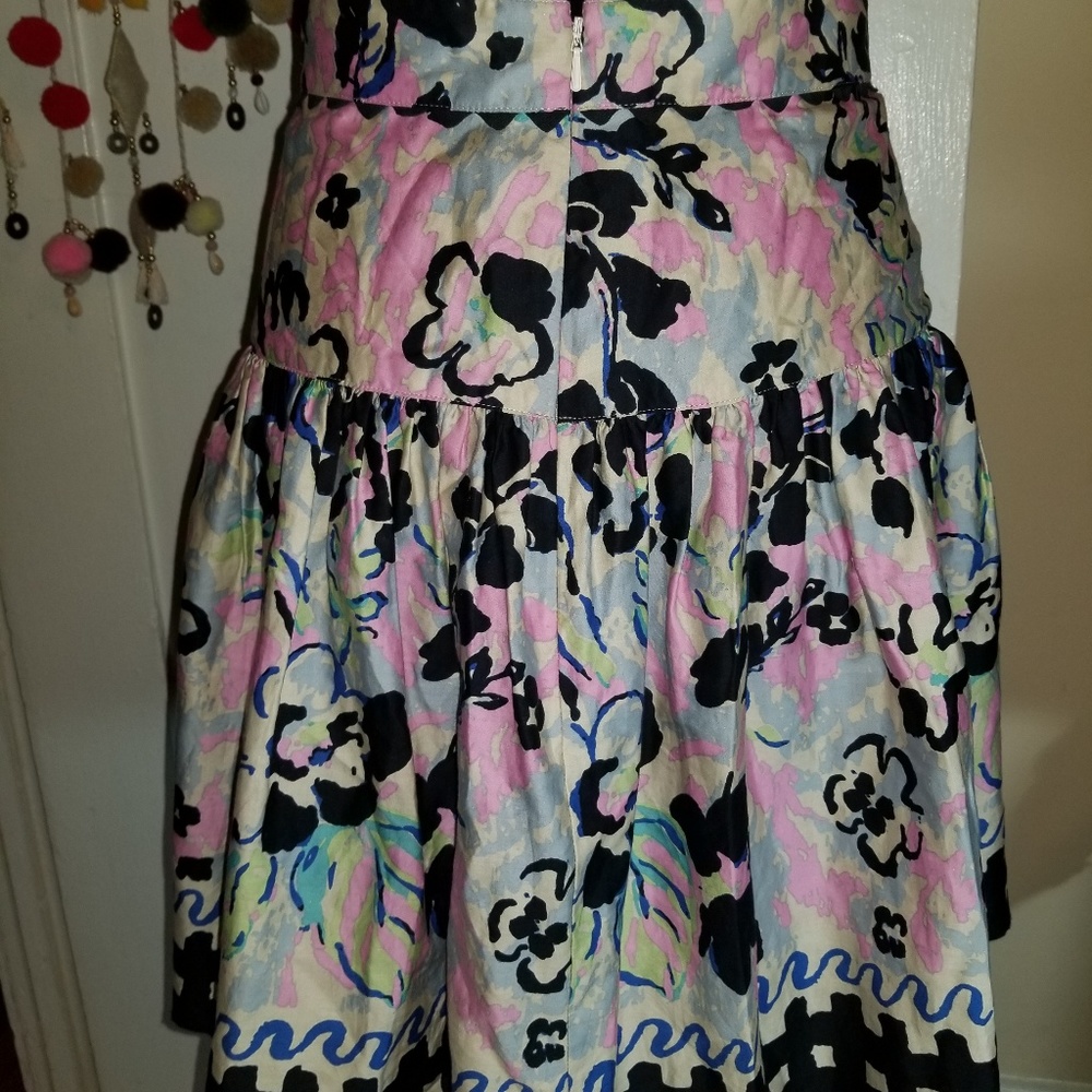 🌟HP🌟❇️🧚‍♀️Anthropologie Anna Sui Pleated Floral Skirt EUC - Picture 2 of 6